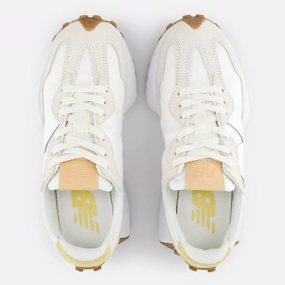 New Balance 327 Casual "2025" Womens Sneakers Shoes White Citrus Yellow size 7 - Picture 4 of 7